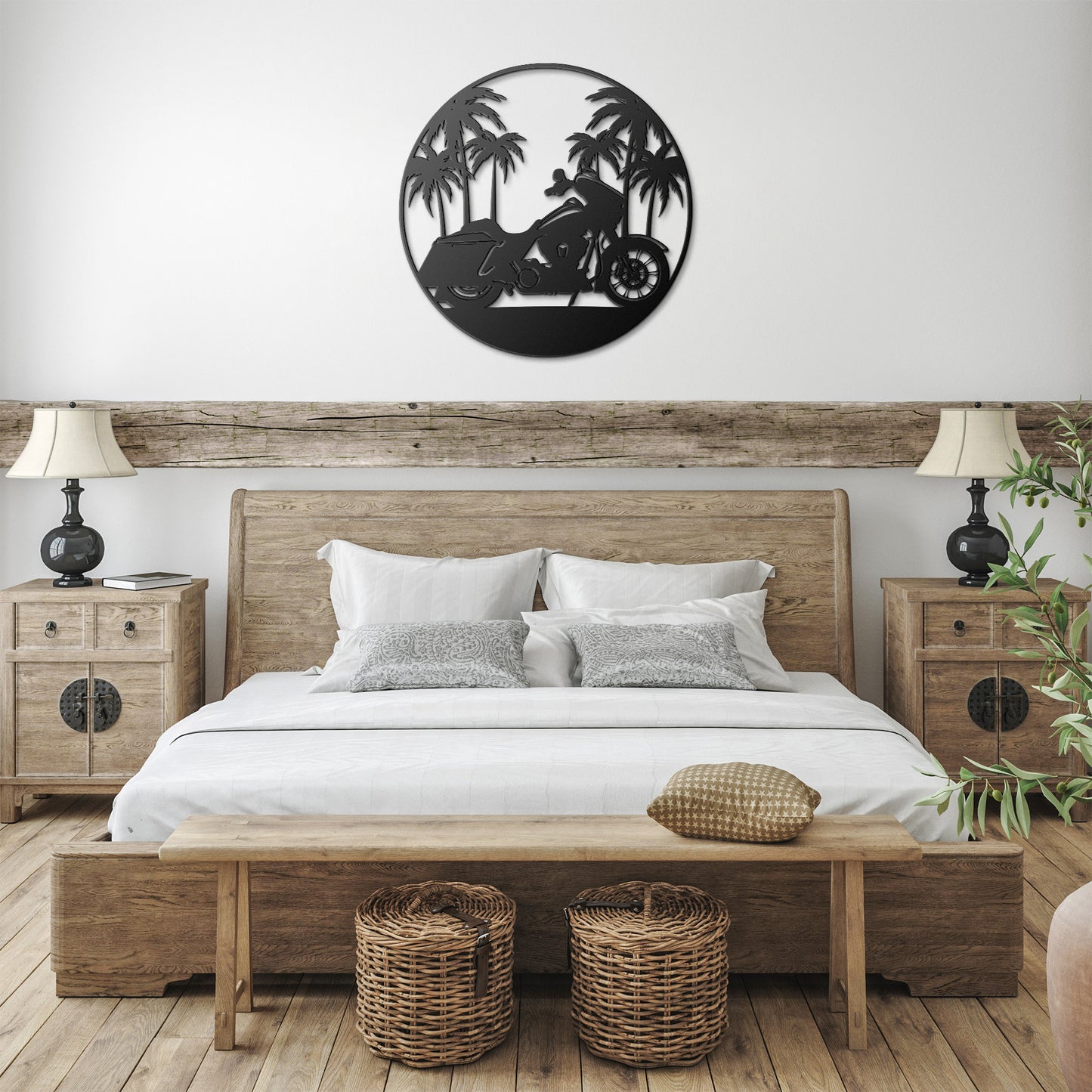 Paradise Bagger Die Cut Metal Sign