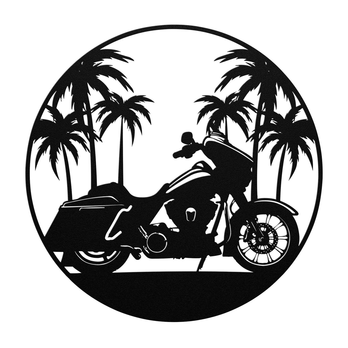 Paradise Bagger Die Cut Metal Sign