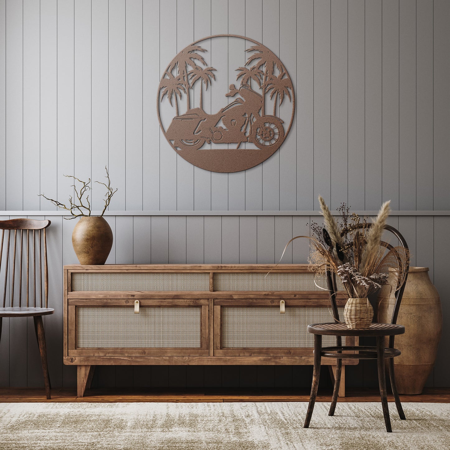 Paradise Bagger Die Cut Metal Sign