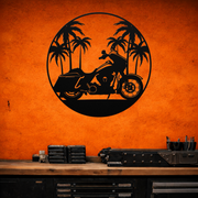 Paradise Bagger Die Cut Metal Sign