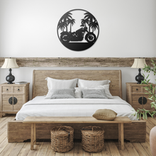 Paradise Bobber Die Cut Metal Sign